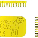Tactile Tiger Fidget & Sensory Brush